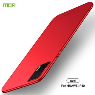 For Huawei P40 MOFI Frosted PC Ultra-thin Hard Case(Red)