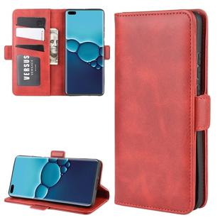For Huawei P40 Dual-side Magnetic Buckle Horizontal Flip PU Leather Case with Holder & Card Slots & Wallet(Red)