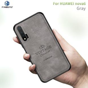 For Huawei Nova 6 PINWUYO Zun Series PC + TPU + Skin Waterproof And Anti-fall All-inclusive Protective Shell(Grey)