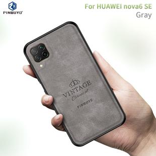 For Huawei Nova 6 SE PINWUYO Zun Series PC + TPU + Skin Waterproof And Anti-fall All-inclusive Protective Shell(Grey)