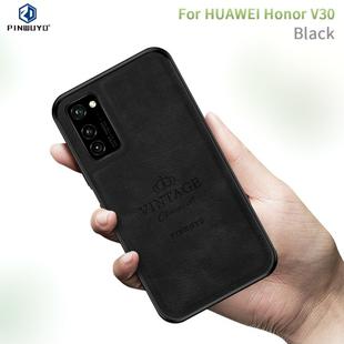 For Huawei Honor V30 / V30 Pro PINWUYO Zun Series PC + TPU + Skin Waterproof And Anti-fall All-inclusive Protective Shell(Black)