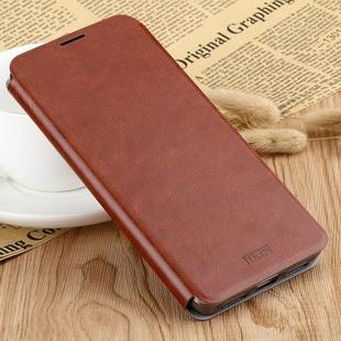 For Xiaomi Mi 10 Pro MOFI Rui Series Classical Leather Embedded Steel Plate All-inclusive Horizontal Flip PU Leather Case(Brown)