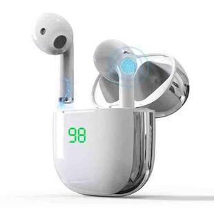 K6 TWS LED Digital Display Bluetooth 5.1 Earphone with Charging Box(White)