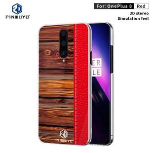 For OnePlus 8 PINWUYO Pindun Series Slim 3D Flashing All-inclusive PC Case(Red)