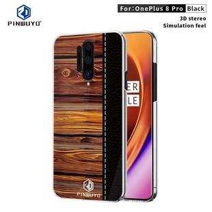 For OnePlus 8 Pro PINWUYO Pindun Series Slim 3D Flashing All-inclusive PC Case(Black)