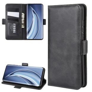 For Xiaomi Mi 10 Dual-side Magnetic Buckle Horizontal Flip Leather Case with Holder & Card Slots & Wallet(Black)