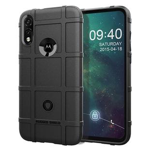 For Moto E7 Full Coverage Shockproof TPU Case(Black)