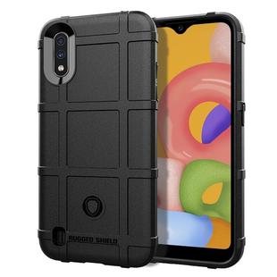 For Galaxy A01 (US Version)  Full Coverage Shockproof TPU Case(Black)