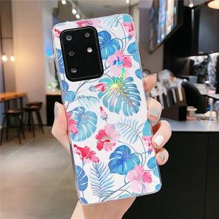 For Galaxy S20 Colorful Laser Flower Series IMD TPU Mobile Phone Case(Monstera KL3)