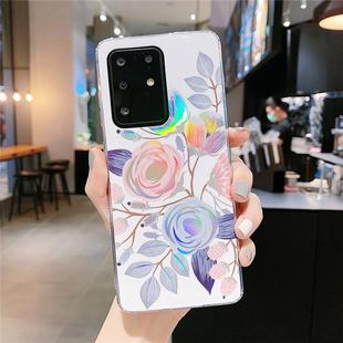 For Galaxy S20 Ultra Colorful Laser Flower Series IMD TPU Mobile Phone Case(Begonia Flowers KL2)
