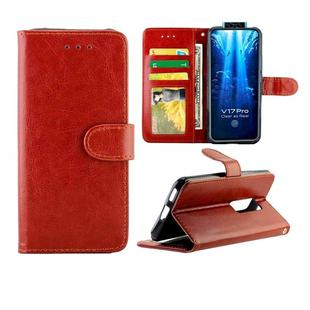 For Vivo V17 Pro Crazy Horse Texture Leather Horizontal Flip Protective Case with Holder & Card Slots & Wallet & Photo Frame(Brown)