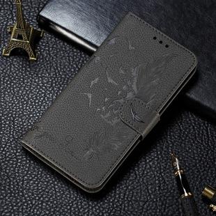 For Huawei P40 Lite&Nova6SE&Nova7i Litchi Texture Feather Embossing Horizontal Flip Leather Case with Holder & Card Slots & Wallet & Photo Frame & Lanyard(Grey)