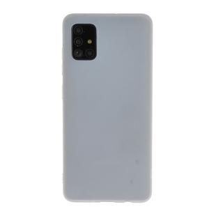 For Galaxy A51 Frosted Candy-Colored Ultra-thin TPU Phone Case(White)