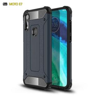 For Motorola Moto E 2020 Magic Armor TPU + PC Combination Case(Navy Blue)