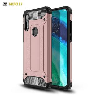 For Motorola Moto E 2020 Magic Armor TPU + PC Combination Case(Rose Gold)