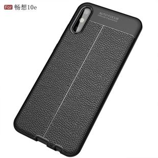 For Huawei Enjoy 10e Litchi Texture TPU Shockproof Case(Black)