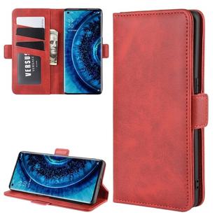 For OPPO Find X2 Dual-side Magnetic Buckle Horizontal Flip Leather Case with Holder & Card Slots & Wallet(Red)