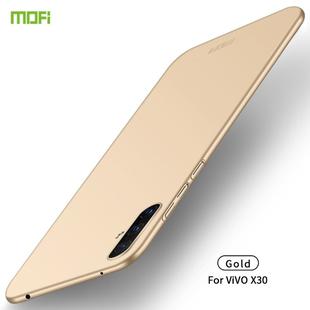 For Vivo X30 MOFI Frosted PC Ultra-thin Hard Case(Gold)