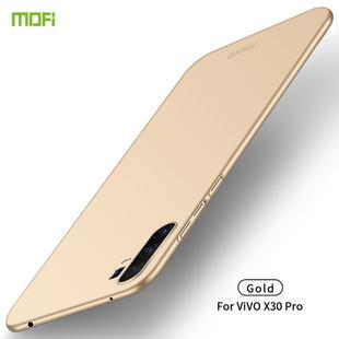 For  Vivo X30 Pro MOFI Frosted PC Ultra-thin Hard Case(Gold)
