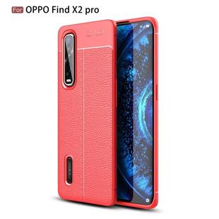 For OPPO Find X2 Pro Litchi Texture TPU Shockproof Case(Red)