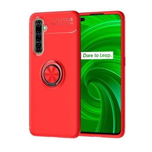 For OPPO Realme X50 Pro 5G Metal Ring Holder 360 Degree Rotating TPU Case(Red+Red)