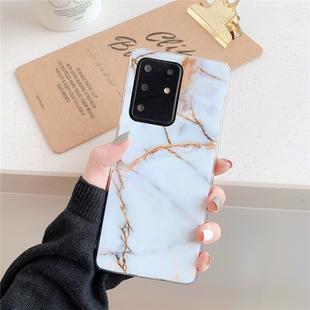 For Galaxy A71 High Quality TPU Smooth Marbled IMD Mobile Phone Case(Gold F23)