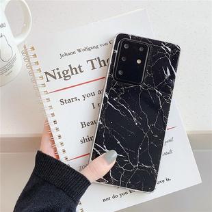 For Galaxy A51 TPU Smooth Marbled IMD Mobile Phone Case(Black F30)