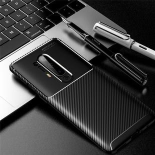 For OnePlus 8 Pro Carbon Fiber Texture Shockproof TPU Case(Black)