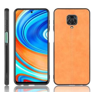 For Xiaomi Redmi Note 9 Pro / Note 9s / Note 9 Pro Max Shockproof Sewing Cow Pattern Skin PC + PU + TPU Case(Orange)