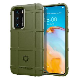 For Huawei P40 Full Coverage Shockproof TPU Case(Army Green)