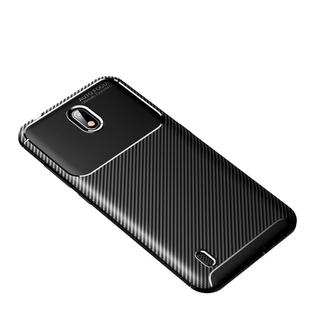 For Nokia C1 Carbon Fiber Texture Shockproof TPU Case(Black)