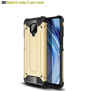 For Xiaomi Redmi Note 9 Pro Max Magic Armor TPU + PC Combination Case(Gold)