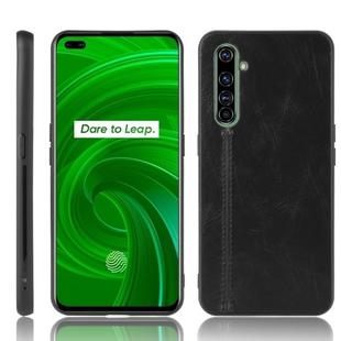 For Oppo Realme X50 Pro Shockproof Sewing Cow Pattern Skin PC + PU + TPU Case(Black)