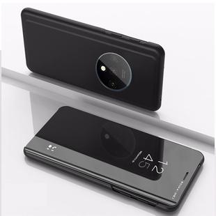 For Xiaomi Redmi K30 Pro Plated Mirror Horizontal Flip Leather Case with Holder(Black)