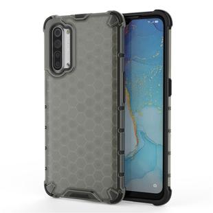 For OPPO Reno3 5G Shockproof Honeycomb PC + TPU Case(Grey)