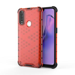 For OPPO A8/A31 Shockproof Honeycomb PC + TPU Case(Red)