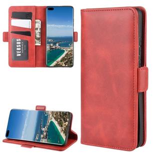 For Huawei P40 Pro+ Dual-side Magnetic Buckle Horizontal Flip Leather Case with Holder & Card Slots & Wallet(Red)