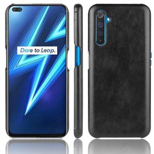 For OPPO Realme 6 Pro Shockproof Litchi Texture PC + PU Case(Black)
