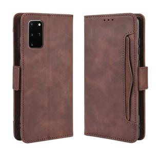 For Galaxy S20+/S20+5G Wallet Style Skin Feel Calf Pattern Leather Case with Separate Card Slot(Brown)