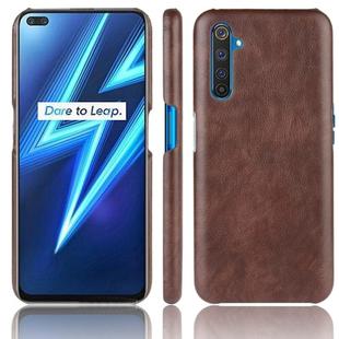 For Oppo Realme X50 Pro/Realme X50 Pro 5G Shockproof Litchi Texture PC + PU Case(Brown)