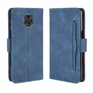 For Xiaomi Redmi Note 9 Pro / Note 9s / Note 9 Pro Max  Wallet Style Skin Feel Calf Pattern Leather Case with Separate Card Slot(Blue)