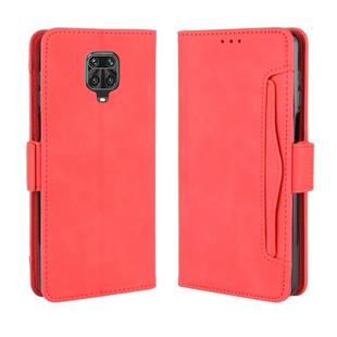 For Xiaomi Redmi Note 9 Pro / Note 9s / Note 9 Pro Max  Wallet Style Skin Feel Calf Pattern Leather Case with Separate Card Slot(Red)