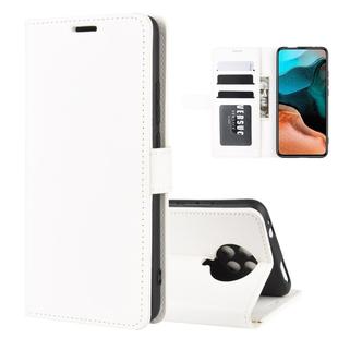 For Xiaomi Redmi K30 Pro R64 Texture Single Horizontal Flip Protective Case with Holder & Card Slots & Wallet& Photo Frame(White)