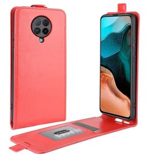 For Xiaomi Redmi K30 Pro R64 Texture Single Vertical Flip Leather Protective Case with Card Slots & Photo Frame(Red)