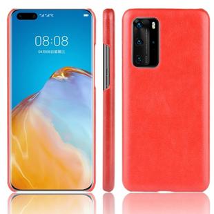 For Huawei P40 Pro Shockproof Litchi Texture PC + PU Case(Red)