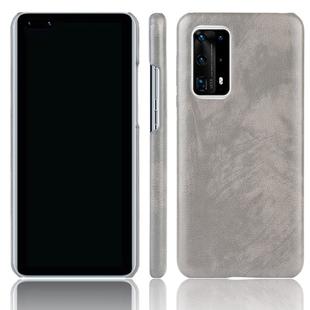 For Huawei P40 Pro+/P40 Pro Plus Shockproof Litchi Texture PC + PU Case(Gray)