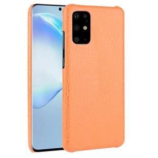 For Galaxy S20/S20 5G Shockproof Crocodile Texture PC + PU Case(Orange)