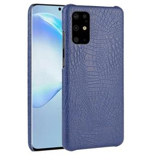 For Galaxy S20+ / S20 Plus Shockproof Crocodile Texture PC + PU Case(Blue)