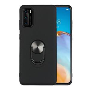 For Huawei P40 Pro 360 Rotary Multifunctional Stent PC+TPU Case with Magnetic Invisible Holder(Black)