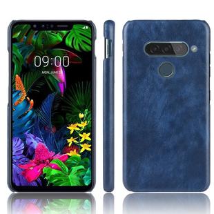 For LG G8S ThinQ Shockproof Litchi Texture PC + PU Case(Blue)